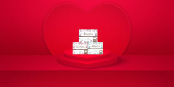 Heart shape on a red background with maeves ultimate bundle