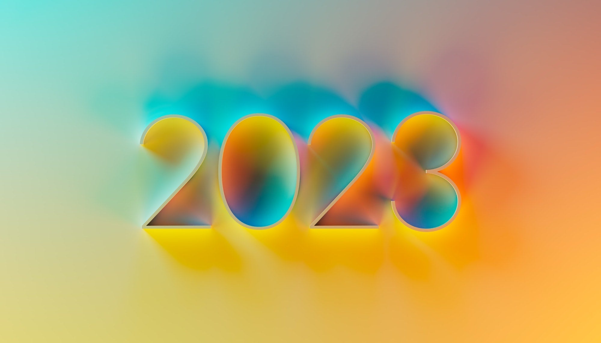 2023 in bright colors
