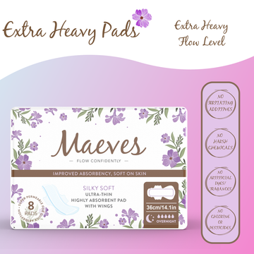 Extra Heavy Flow Bundle| 32ct |Organic Pads