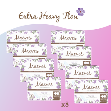 Extra Heavy Flow Bundle| 32-64ct |Organic Pads